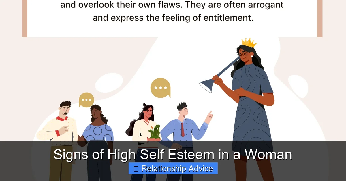 Signs of High Self Esteem in a Woman