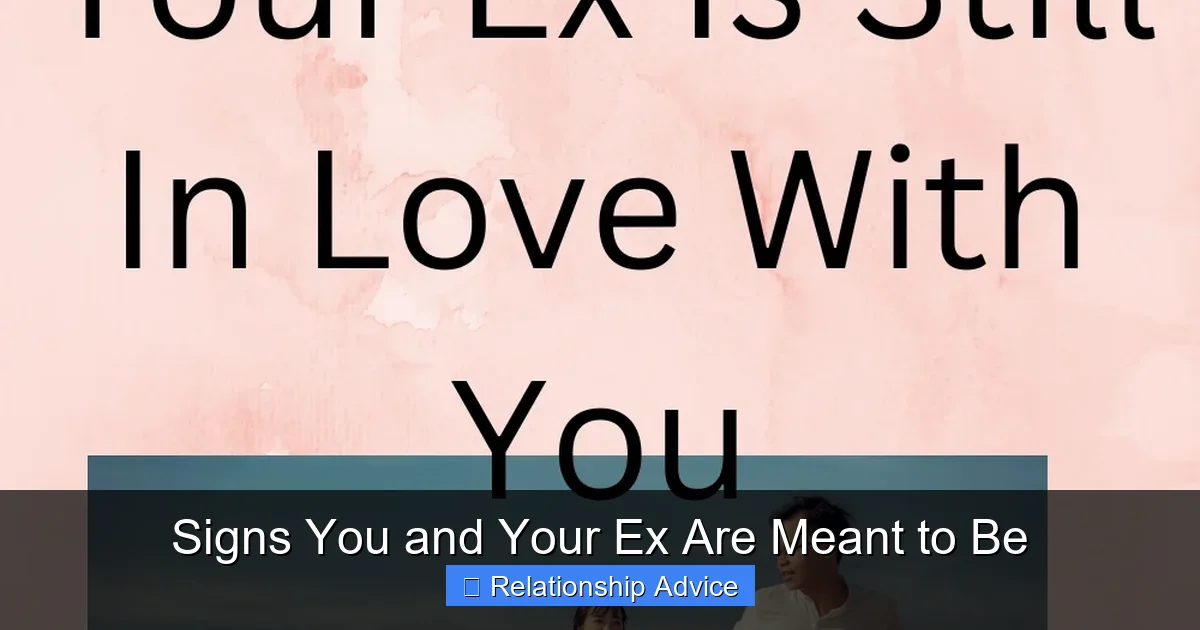 Signs You and Your Ex Are Meant to Be
