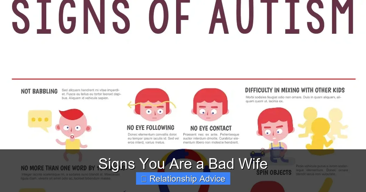 Signs You Are a Bad Wife