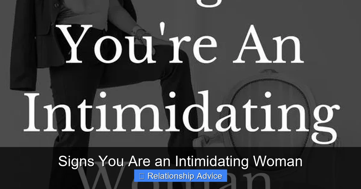 Signs You Are an Intimidating Woman