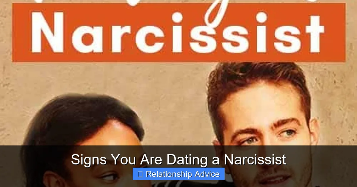 Signs You Are Dating a Narcissist