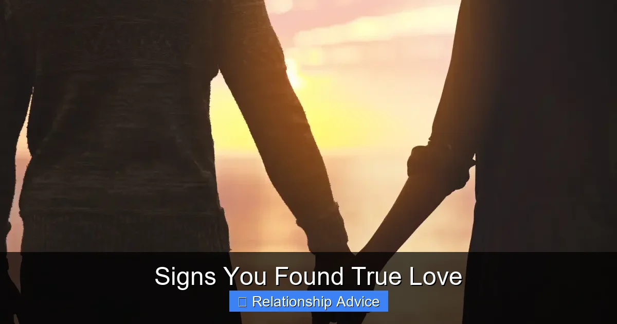 Signs You Found True Love