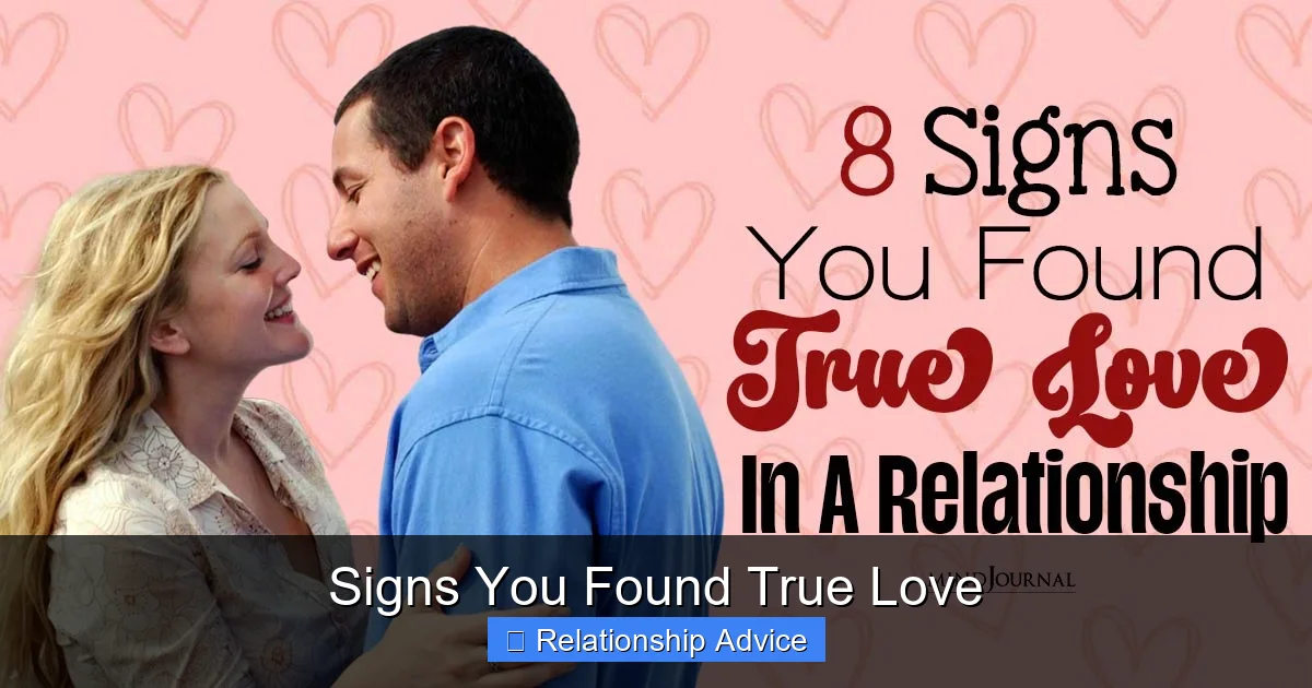 Signs You Found True Love