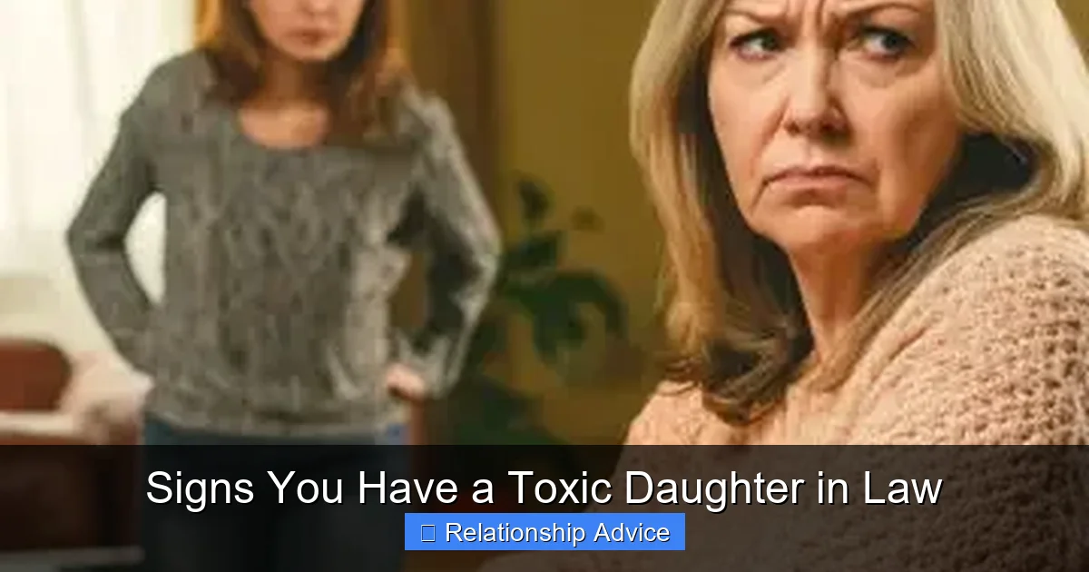 Signs You Have a Toxic Daughter in Law