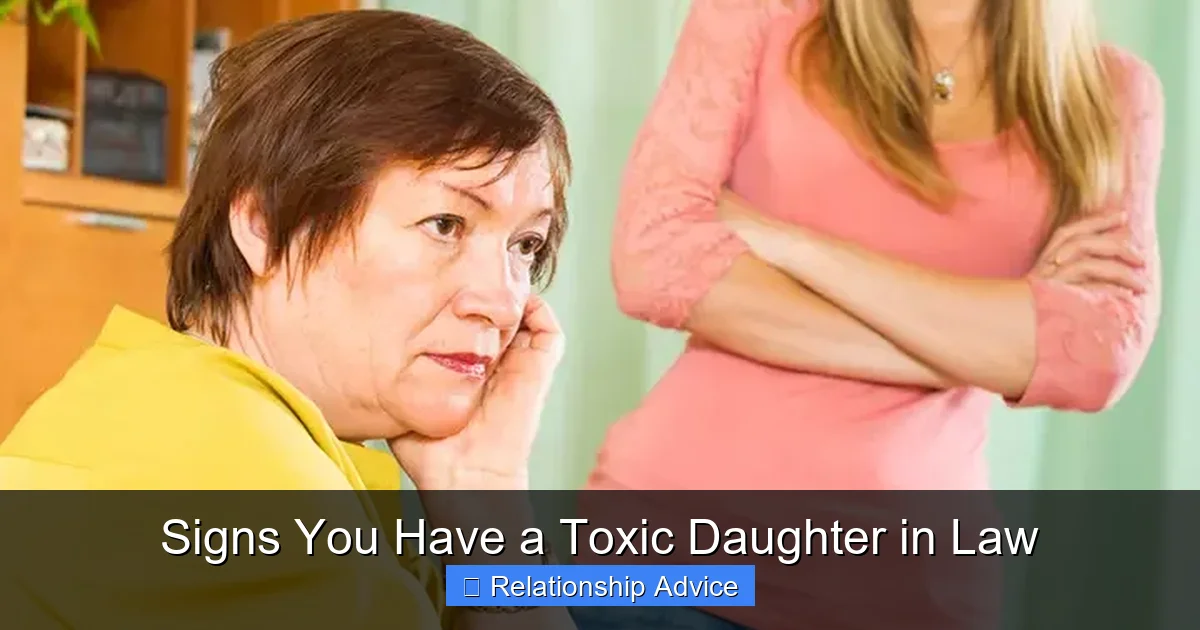 Signs You Have a Toxic Daughter in Law