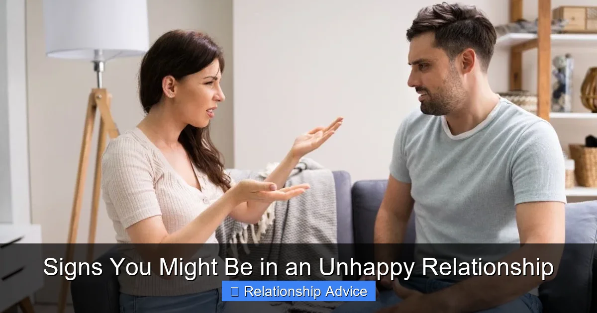Signs You Might Be in an Unhappy Relationship