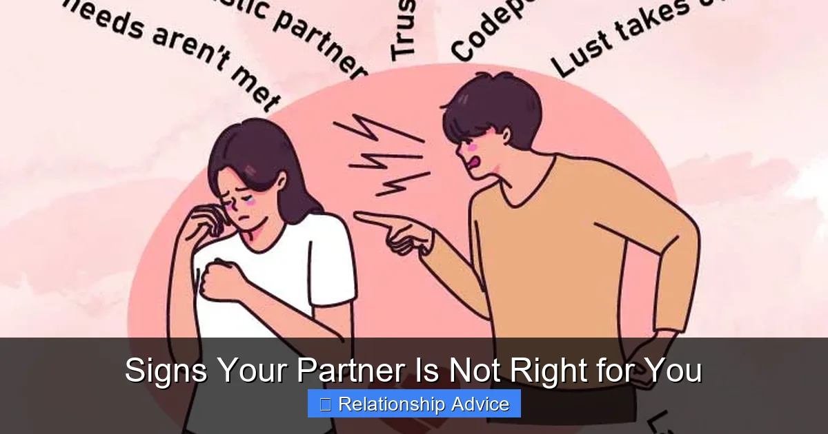 Signs Your Partner Is Not Right for You