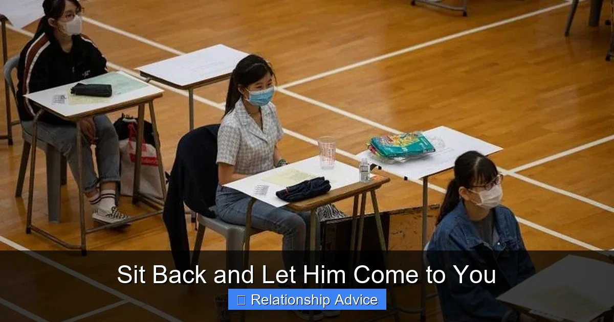 Sit Back and Let Him Come to You