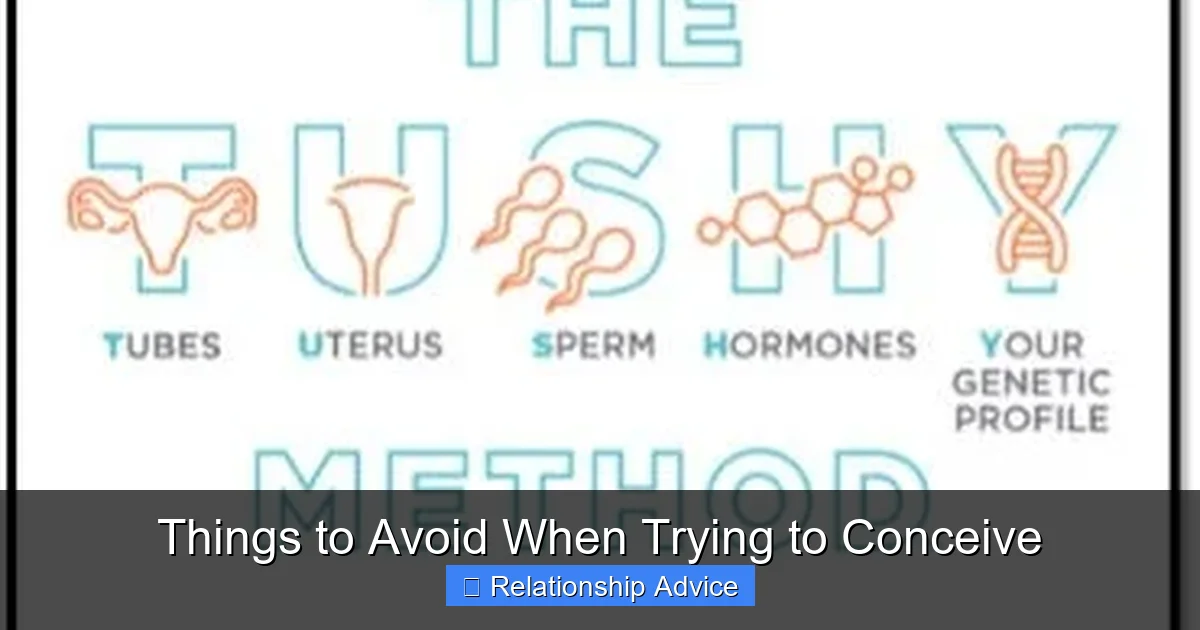 Things to Avoid When Trying to Conceive