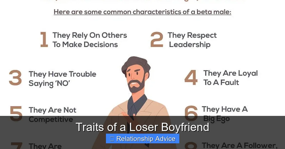 Traits of a Loser Boyfriend