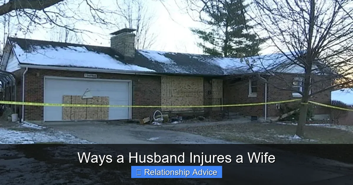 Ways a Husband Injures a Wife