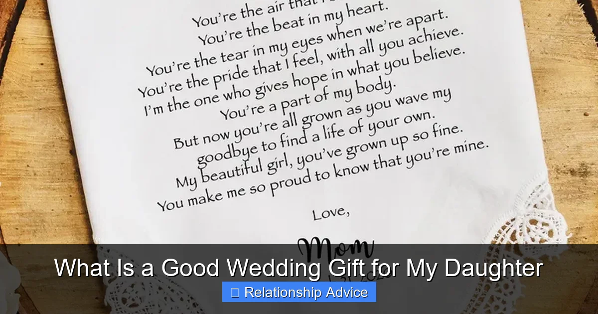 What Is a Good Wedding Gift for My Daughter