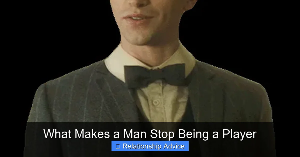 What Makes a Man Stop Being a Player