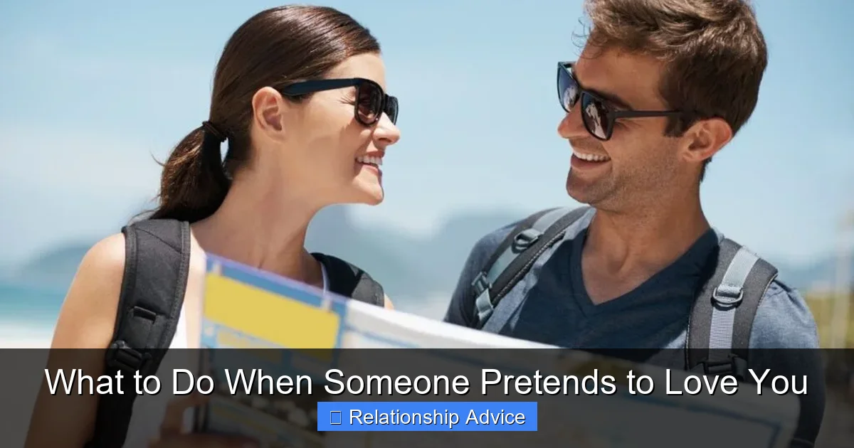 What to Do When Someone Pretends to Love You