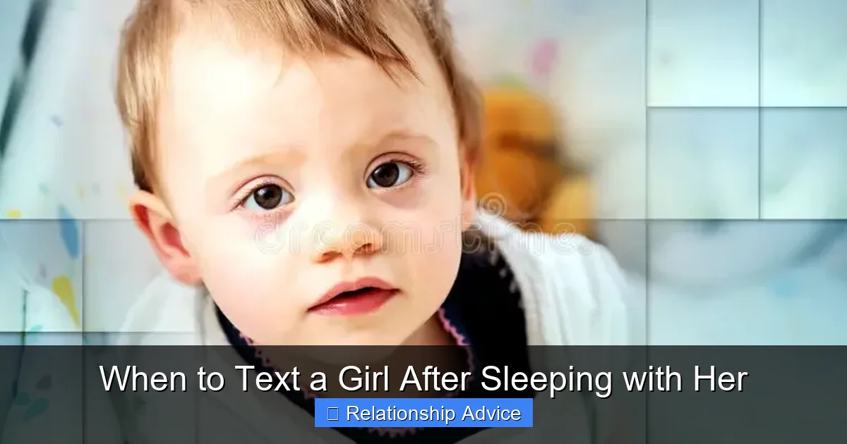 When to Text a Girl After Sleeping with Her