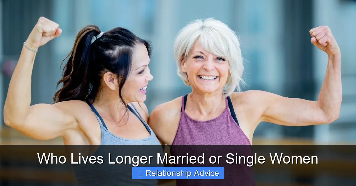 Who Lives Longer Married or Single Women