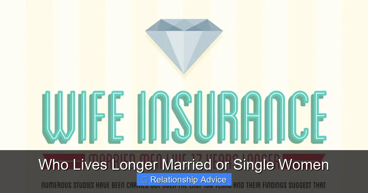 Who Lives Longer Married or Single Women