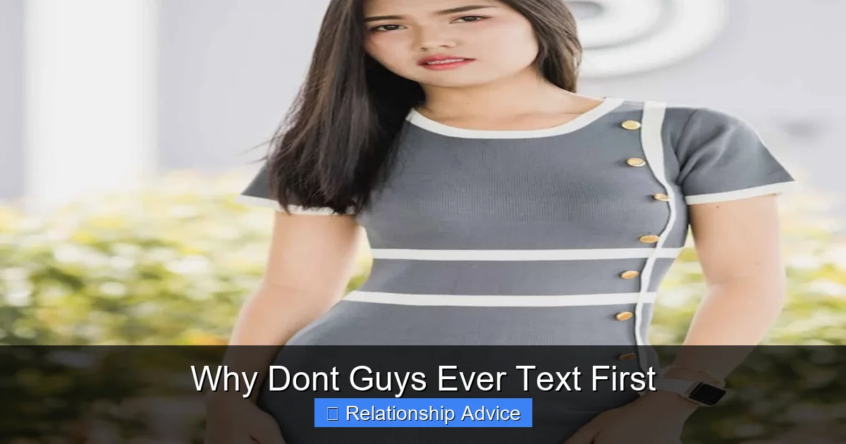 Why Dont Guys Ever Text First