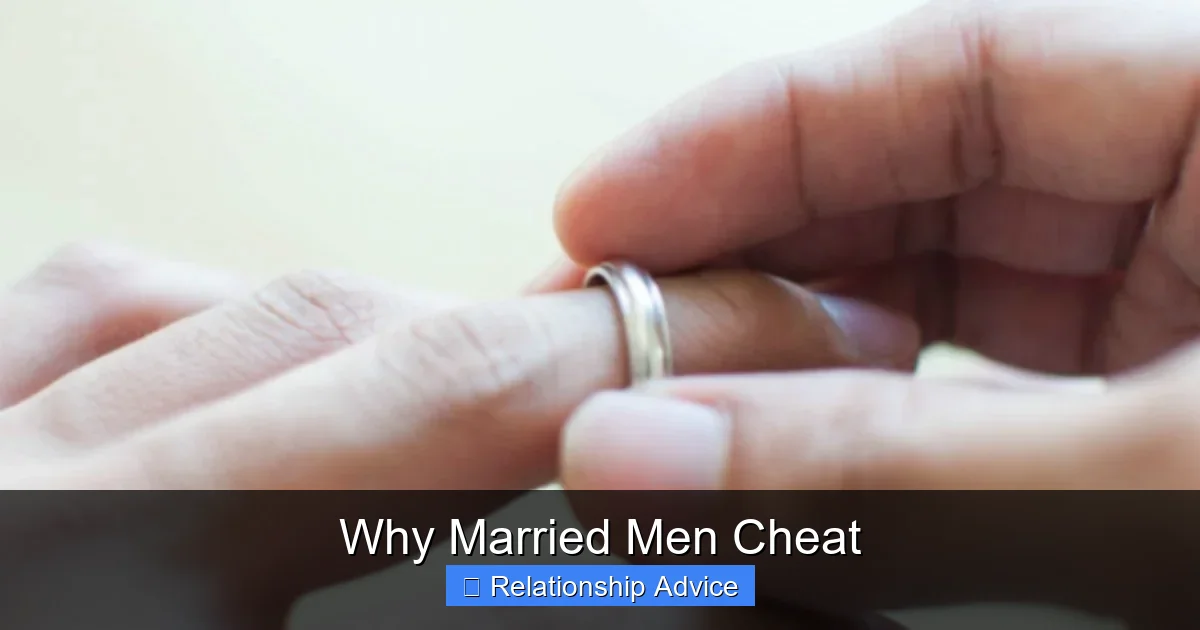 Why Married Men Cheat