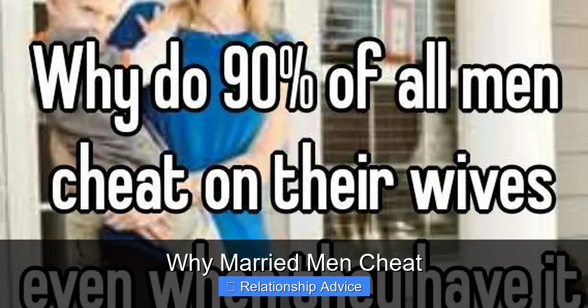 Why Married Men Cheat