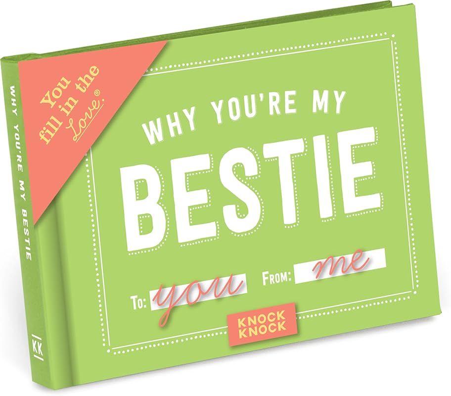 Why You're My Bestie Fill-in-the-Blank Love Book Friendship Gift for B