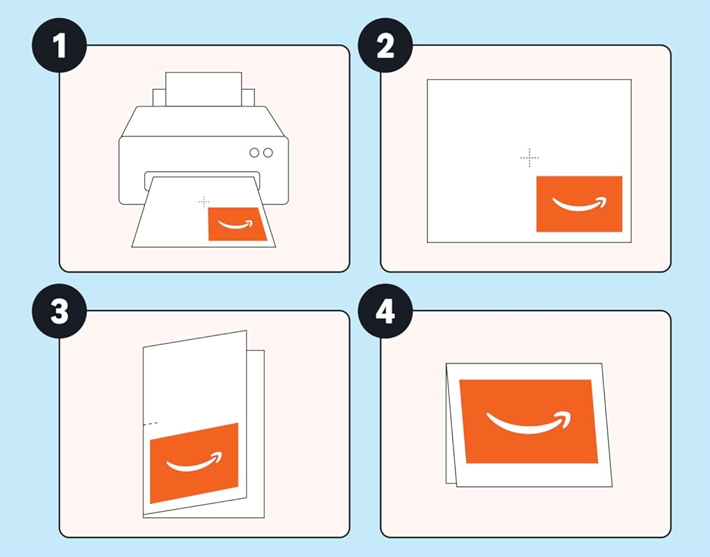 Printable Amazon Gift Card - Instant Download and Print at Home for Pe