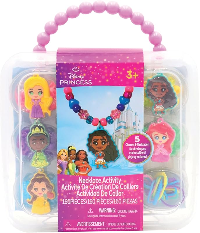Disney Princess Necklace Making Kit for 4 Year Old Girls with Beads Ch