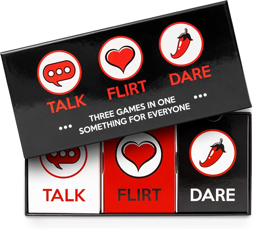 Talk Flirt Dare Couples Game, Valentine’s Day Gift for Couples, Fun Ro