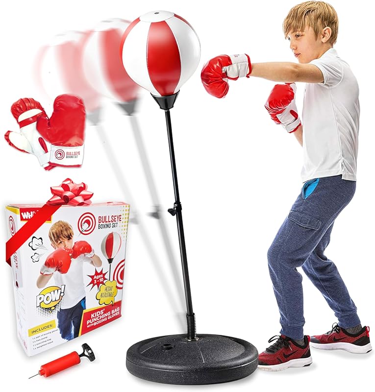 Whoobli Punching Bag for Kids and Toddler Incl Boxing Gloves