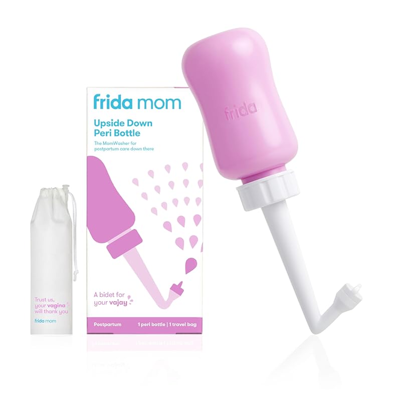 Frida Mom Upside Down Peri Bottle for Postpartum Care, Portable Bidet