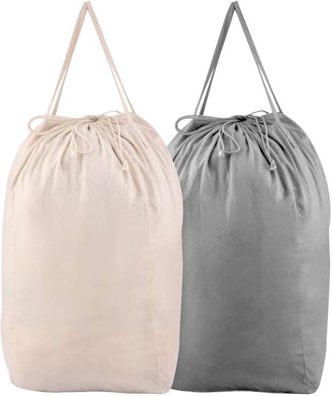 MCleanPin Washable Laundry Bags 140L 2 Pack for Dorm Travel Clothes St