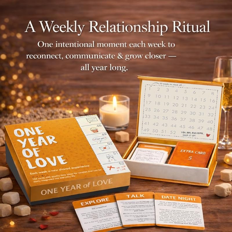 One Year of Love – Meaningful Romantic Gift for Couples | A Weekly Rel