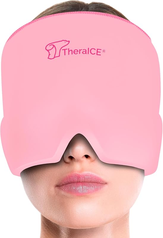 TheraICE headache relief cap with cooling gel ice pack mask for mom mi