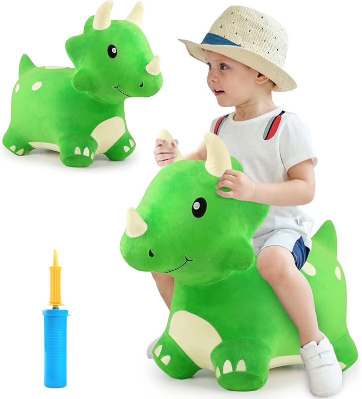iPlay, iLearn Bouncy Pals Dinosaur Hopper Toy 2 Year Old Boy, Toddler 