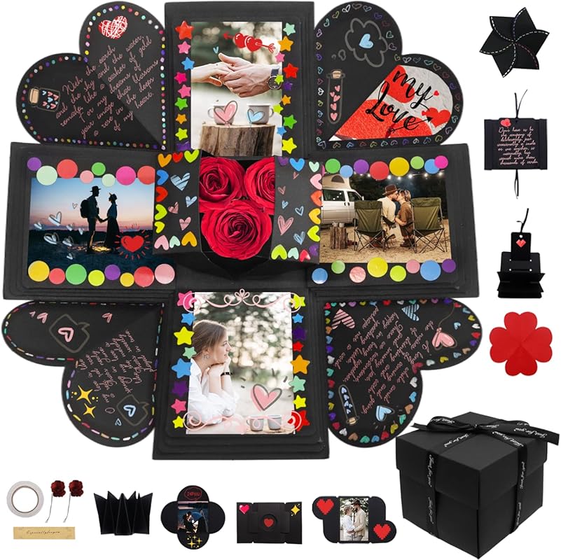Explosion Box Gifts,Surprise Creative DIY Photo,Exploding Love Box,Lov