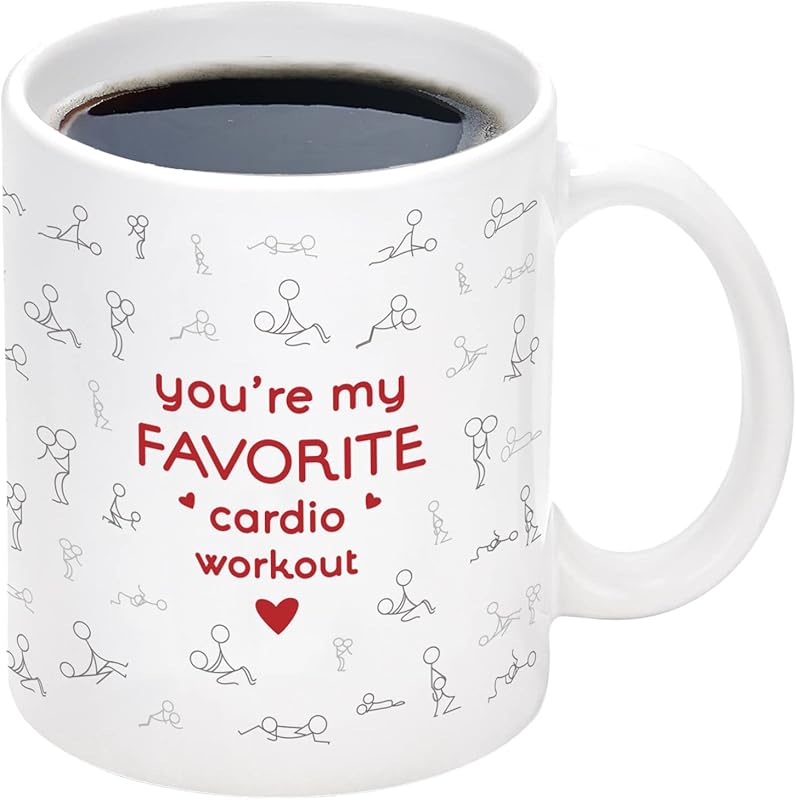 Cabtnca You're My Favorite Cardio Workout Mug, Sexy Christmas Gifts fo