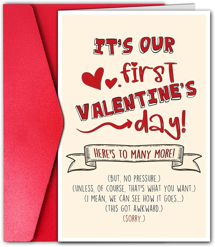 Funny Valentine's Day card for boyfriend, special girlfriend gift with