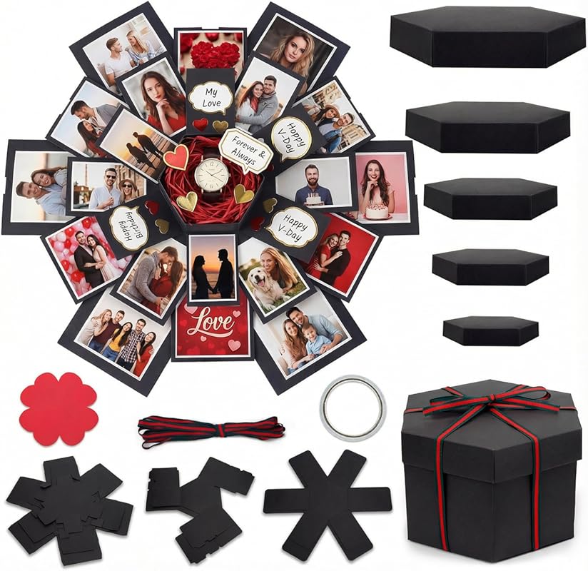 Exploding Photo Album Surprise Box – Creative DIY Scrapbook for Weddin