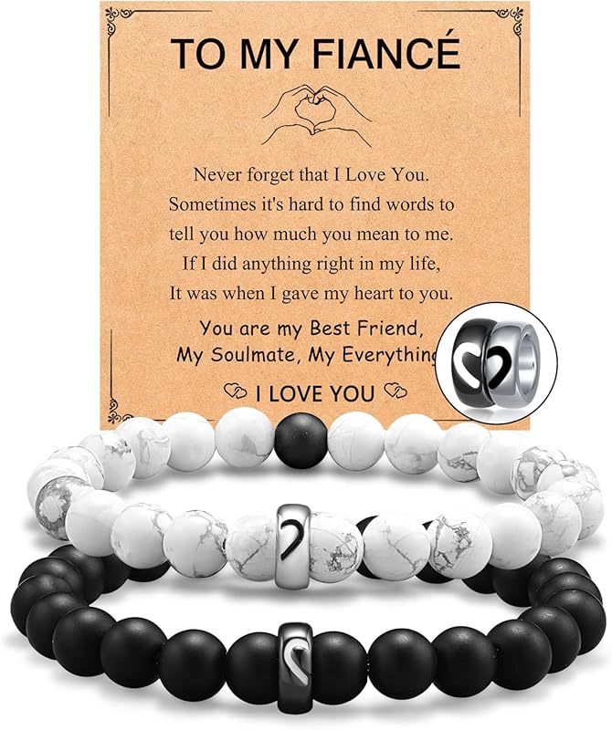 UNGENT THEM Matching Couple Ring Bracelets for Boyfriend Girlfriend Hu