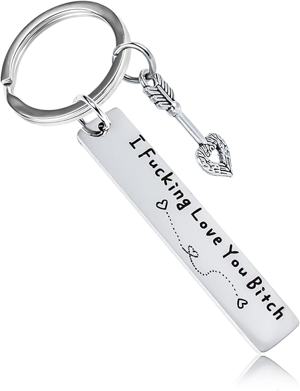 Stainless Steel Engraved Keychain Friendship Gift for Best Friends Bir