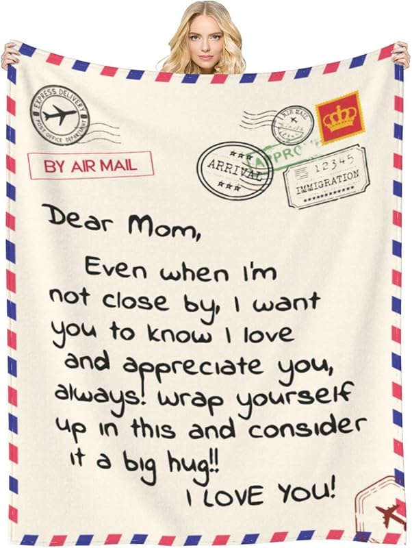 Super soft flannel throw blanket 50x60 inches cozy gift for mom for be