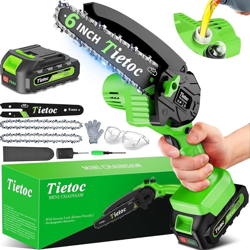 6-Inch Mini Cordless Chainsaw for Wood Trimming - Practical Gift for D