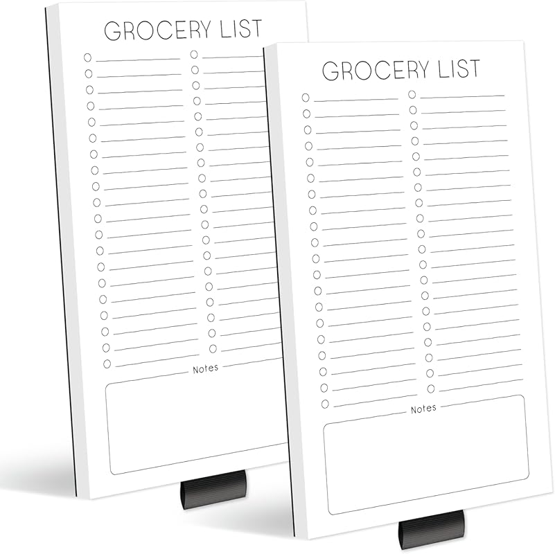 Evercio Grocery List Magnetic Notepad for Refrigerator | For Shopping 
