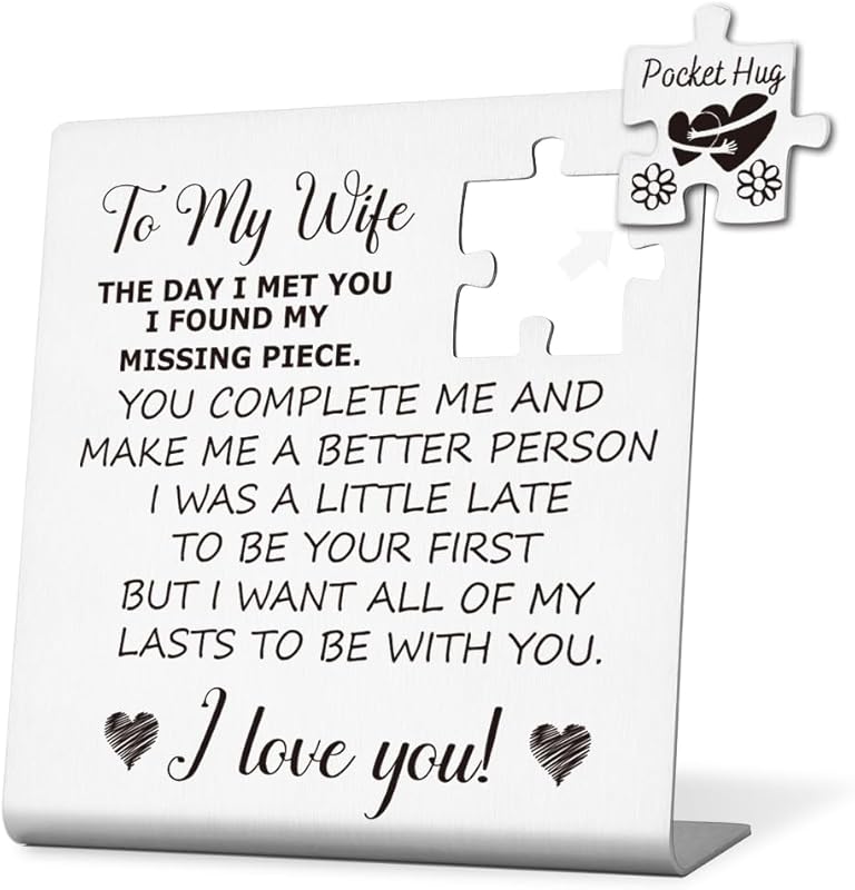 THRXOBN Desk Decorative Sign for Wife On Special Occasions: Birthday,