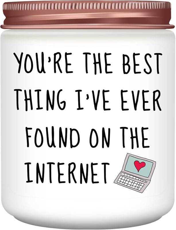 Funny lavender candle for wife or girlfriend Valentine's Day gift for 