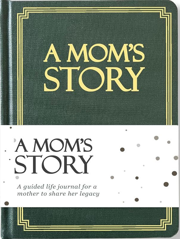 Hardcover Mom's Life Story Journal with 250+ questions, ideal gift for
