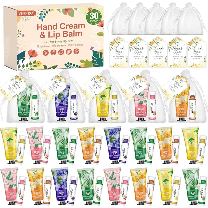 Wedding Guest Favors Hand Cream Lip Balm Sets Also Best Christmas Gift
