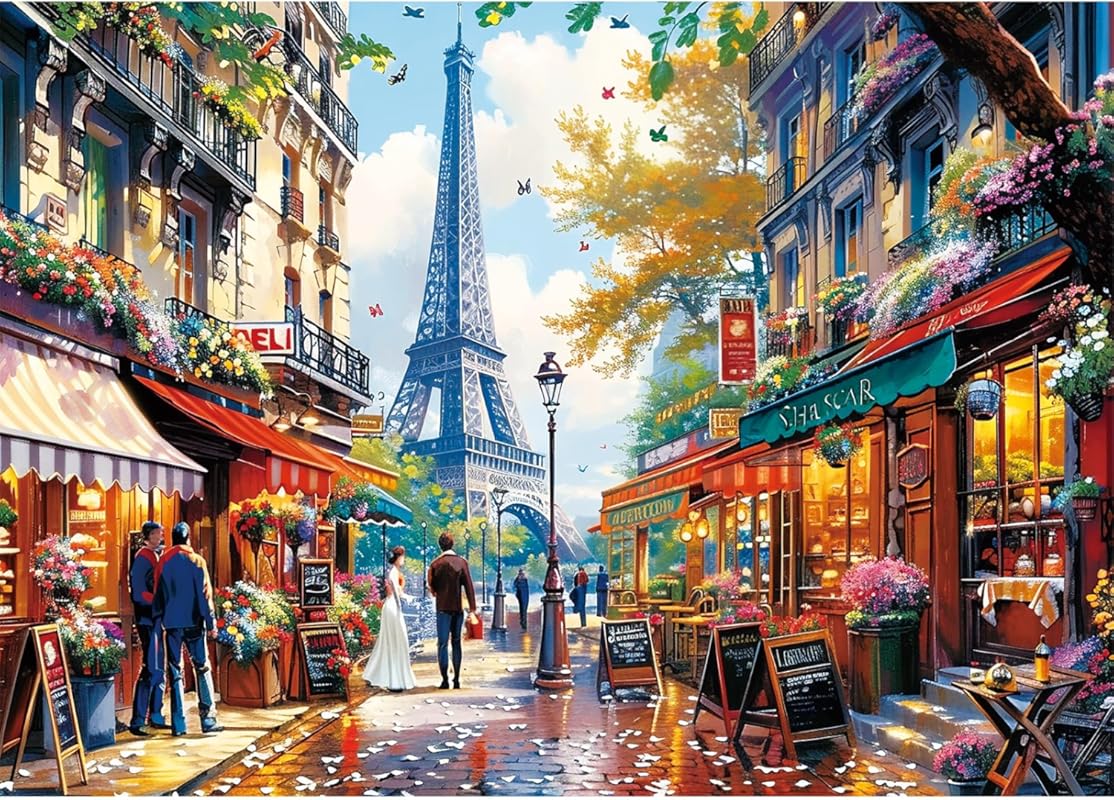 1000 Pieces Puzzle for Adults - Charming Paris Puzzle for Adults Child