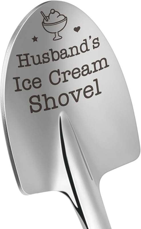 Cute Ice Cream Shovel Spoon for Husband, Sweet Romantic Gift from Wife