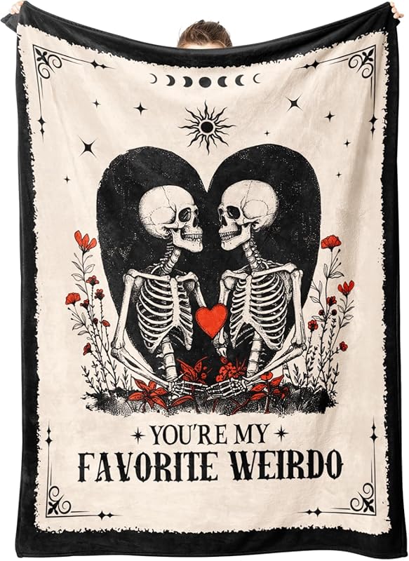 Romantic anniversary blanket for her with